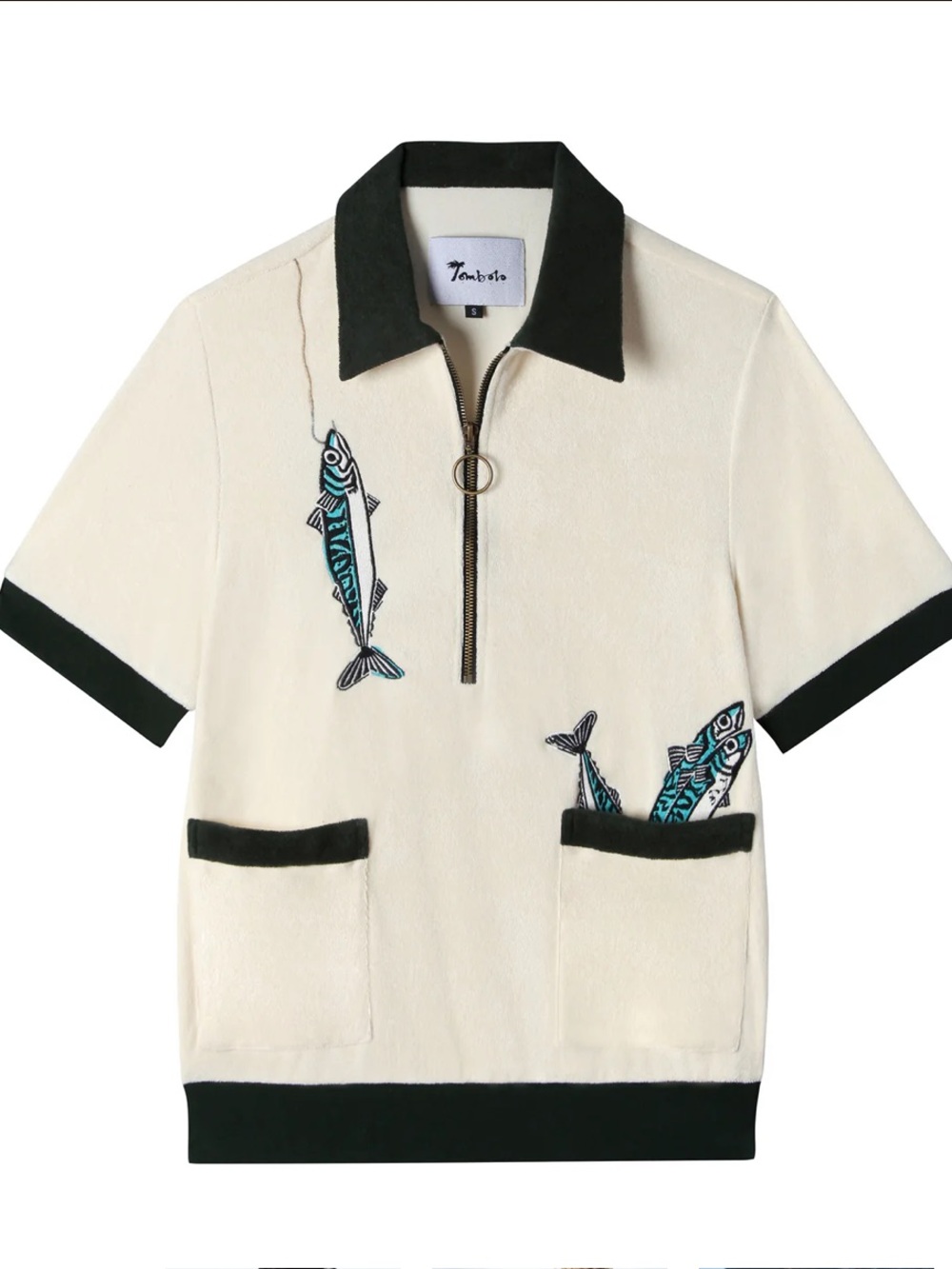 Tombolo The Angler Cabana Polo Shirt (Organic Cotton Terry Cloth) - XS